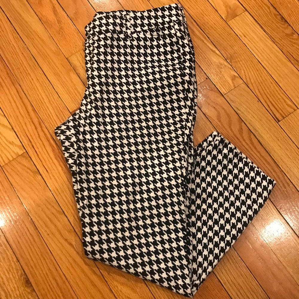 Herringbone ankle pixie pants, Size 12